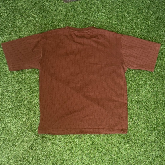 Burberry Men's Brown Tee with Plaid Pocket Made In London - Picture 5 of 6